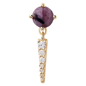 PDPAOLA YOKI CHAROITE SINGLE EARRING PG01-720-U