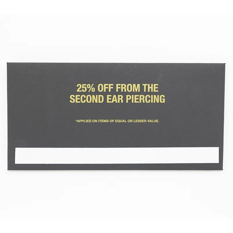 PDP CARDBOARD 25%OFF PIERCING 16X8CM