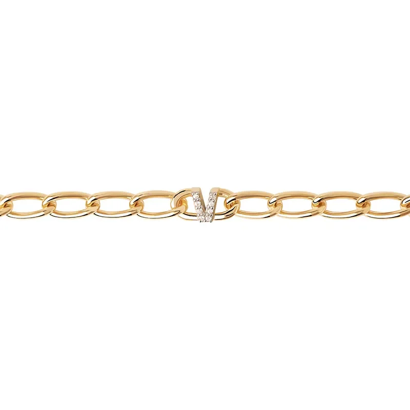 PDPAOLA LETTER V BRACELET PU01-559-U