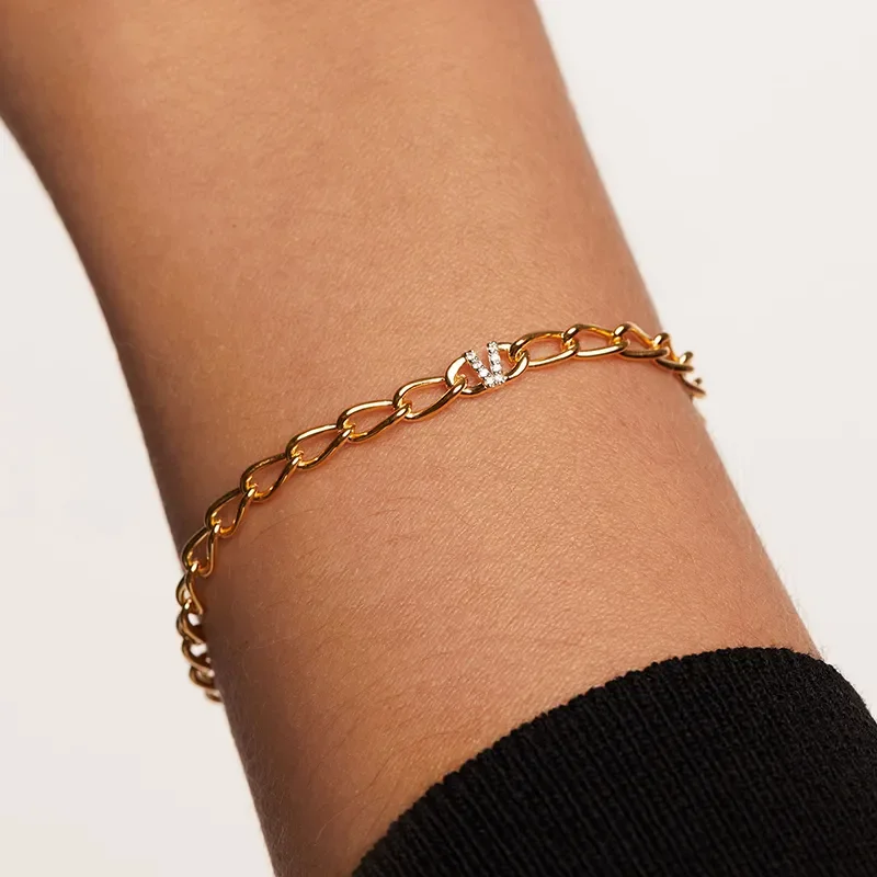 PDPAOLA LETTER V BRACELET PU01-559-U