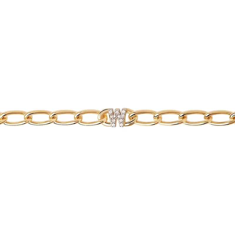 PDPAOLA LETTER W BRACELET PU01-560-U
