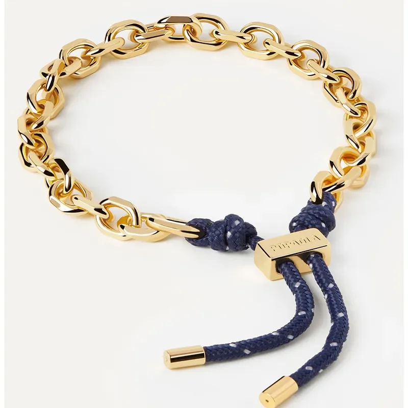 PDPAOLA MIDNIGHT ROPE AND CHAIN BRACELET PU01-694-U