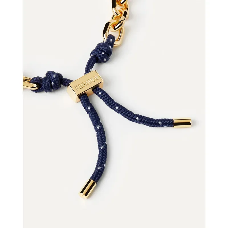 PDPAOLA MIDNIGHT ROPE AND CHAIN BRACELET PU01-694-U