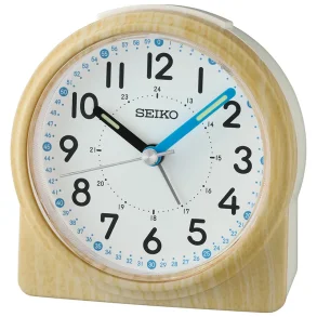 SEIKO ALARM CLOCK 9X9X4 SWEEP BEEP SNOOZE LIGHT QHE210B
