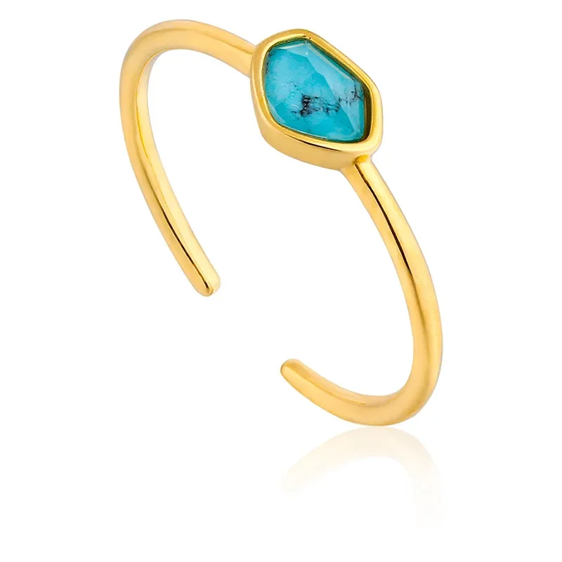 ANIA HAIE TURQUOISE ADJUSTABLE RING R014-01G