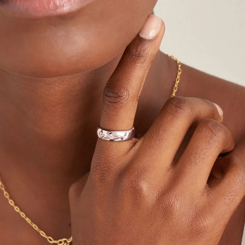 ANIA HAIE ADJUSTABLE RING R041-02H-W