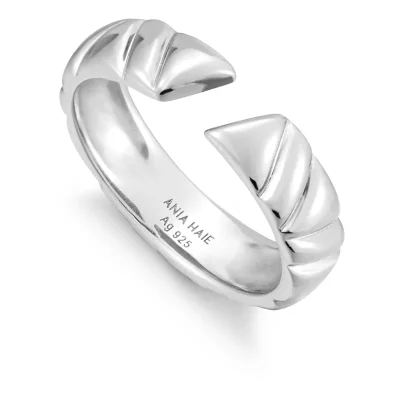 ANIA HAIE IRREGULAR TWILL ADJUSTABLE RING R057-03H