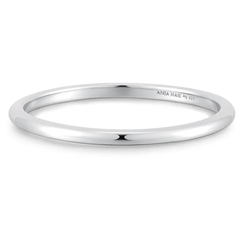 ANIA HAIE SILVER PLAIN RING R058-01H
