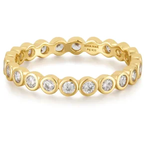 ANIA HAIE GOLD BEZEL SET RING R058-03G