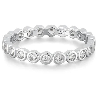 ANIA HAIE SILVER BEZEL SET RING R058-03H