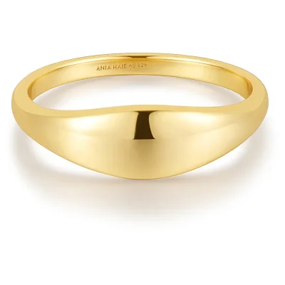 ANIA HAIE GOLD DOME PLAIN RING R058-05G