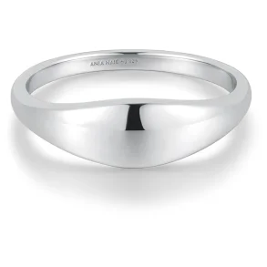 ANIA HAIE SILVER DOME PLAIN RING R058-05H