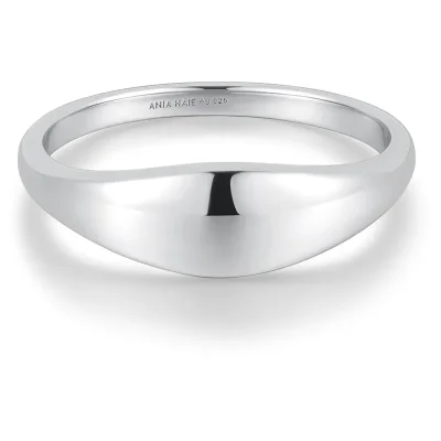 ANIA HAIE SILVER DOME PLAIN RING R058-05H