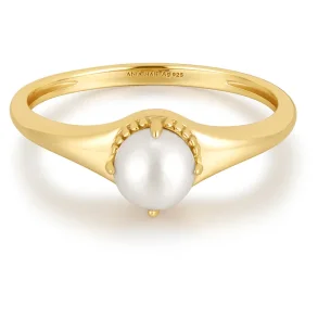 ANIA HAIE FRESHWATER PEARL STACKING RING R058-06G