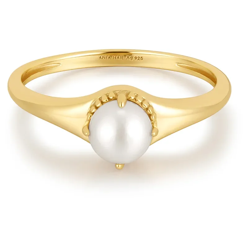 ANIA HAIE FRESHWATER PEARL STACKING RING R058-06G