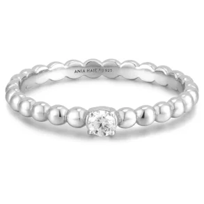 ANIA HAIE CUBIC ZIRCONIA ROUND DOME RING R059-01H