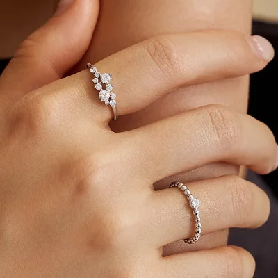 ANIA HAIE CUBIC ZIRCONIA ROUND DOME RING R059-01H