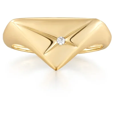 ANIA HAIE GOLD KISS TRIANGLE RING R059-05G