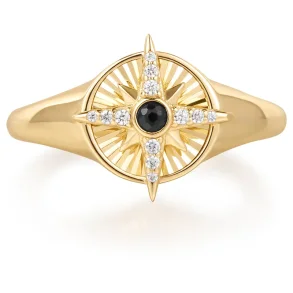 ANIA HAIE GOLD STAR SIGNET RING R059-06G