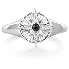 ANIA HAIE SILVER STAR SIGNET RING R059-06H