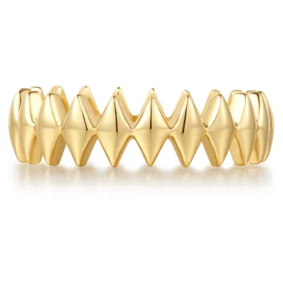 ANIA HAIE GOLD HALF PAVE SPARKLE RING R061-04G