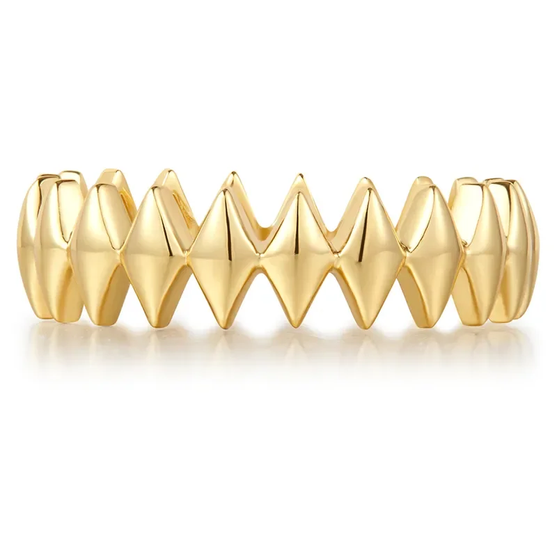 ANIA HAIE GOLD HALF PAVE SPARKLE RING R061-04G