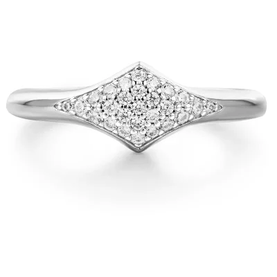 ANIA HAIE SILVER PAVE SPARKLE RING R061-05H