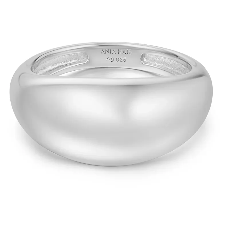 ANIA HAIE SILVER BOLD DOME RING R062-01H