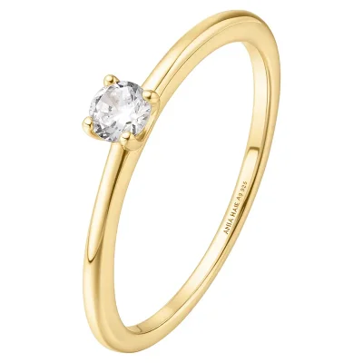 ANIA HAIE GOLD CLASSIC SLIM STACKING RING R064-01G
