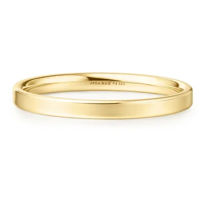 ANIA HAIE GOLD 2MM SMOOTH BAND RING R064-02G