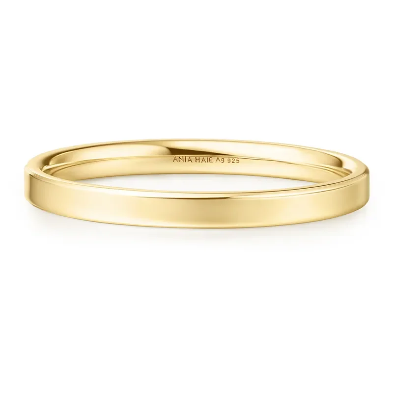 ANIA HAIE GOLD 2MM SMOOTH BAND RING R064-02G