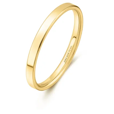 ANIA HAIE GOLD 2MM SMOOTH BAND RING R064-02G