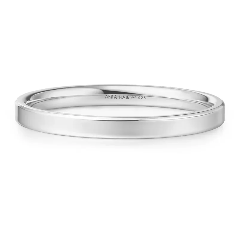 ANIA HAIE SILVER 2MM SMOOTH BAND RING R064-02H