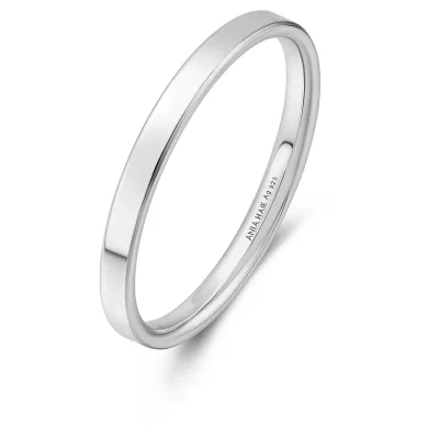 ANIA HAIE SILVER 2MM SMOOTH BAND RING R064-02H