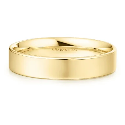 ANIA HAIE GOLD 4MM SMOOTH BAND RING R064-03G