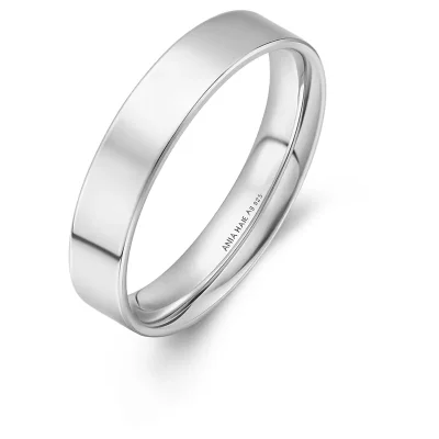 ANIA HAIE SILVER 4MM SMOOTH BAND RING R064-03H