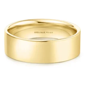 ANIA HAIE GOLD 6MM SMOOTH BAND RING R064-04G