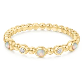 ANIA HAIE GOLD BEZEL KYOTO OPAL BEADED RING R064-05G