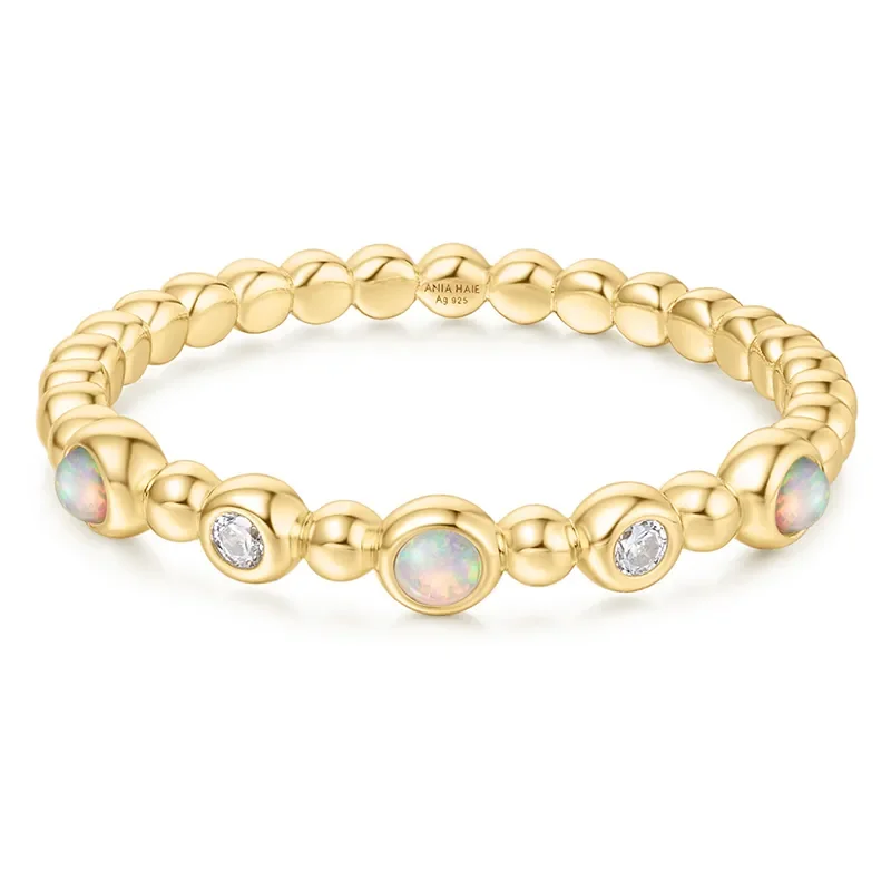 ANIA HAIE GOLD BEZEL KYOTO OPAL BEADED RING R064-05G