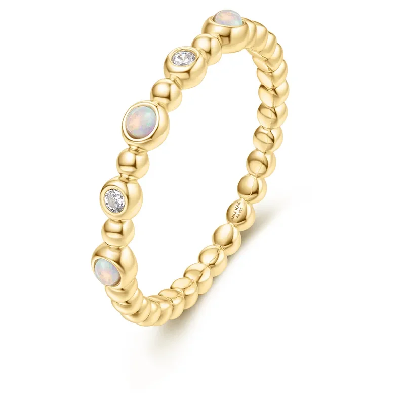 ANIA HAIE GOLD BEZEL KYOTO OPAL BEADED RING R064-05G