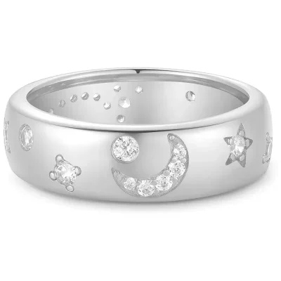 ANIA HAIE SILVER CELESTIAL CHUNKY RING R066-03H