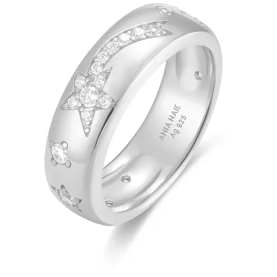 ANIA HAIE SILVER CELESTIAL CHUNKY RING R066-03H