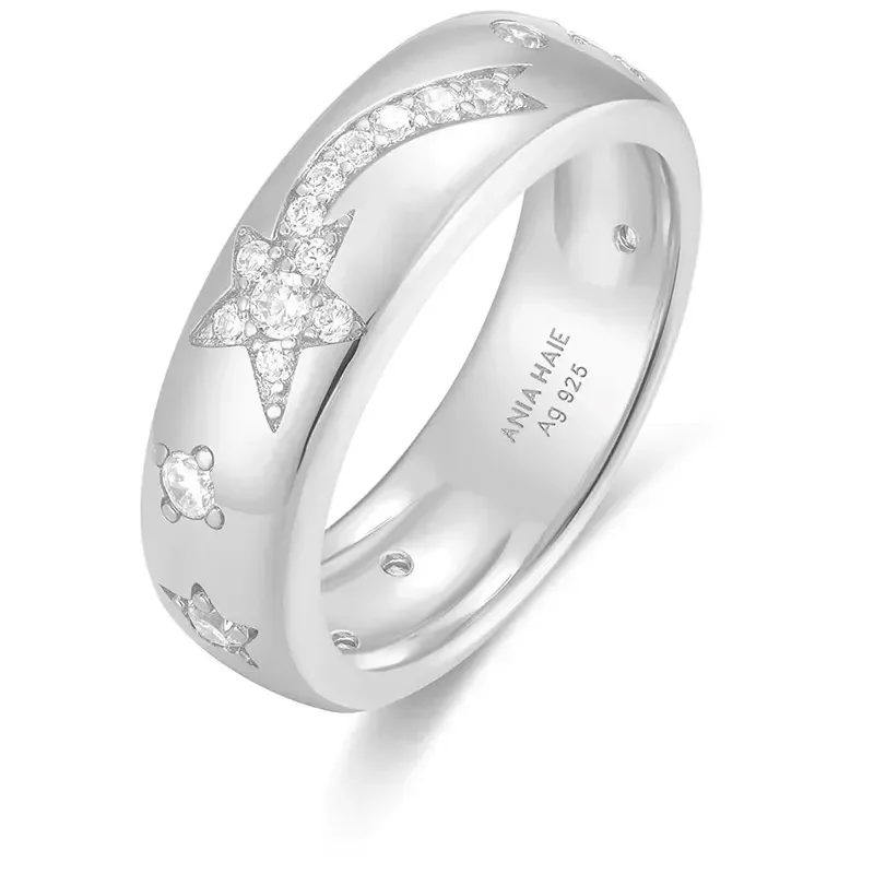 ANIA HAIE SILVER CELESTIAL CHUNKY RING R066-03H