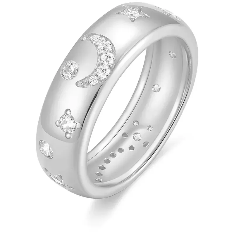 ANIA HAIE SILVER CELESTIAL CHUNKY RING R066-03H