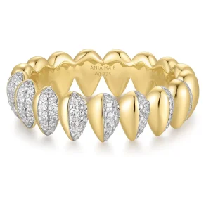 ANIA HAIE TWO-TONE SPARKLING PUFFY RING R067-02T