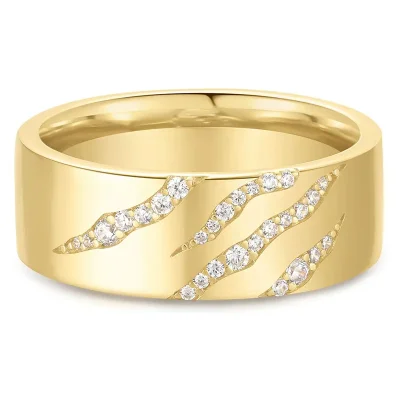 ANIA HAIE GOLD TIGER STRIPE BAND R067-03G