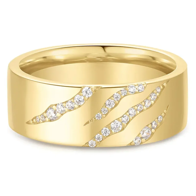 ANIA HAIE GOLD TIGER STRIPE BAND R067-03G