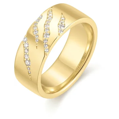 ANIA HAIE GOLD TIGER STRIPE BAND R067-03G