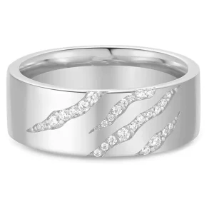 ANIA HAIE SILVER TIGER STRIPE BAND R067-03H