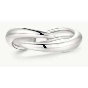 ANIA HAIE SILVER SPIRAL ADJUSTABLE RING R079-02H